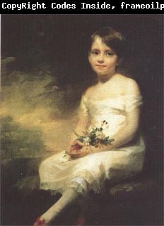 Sir Henry Raeburn A Little Girl Carrying Flowers (mk05)